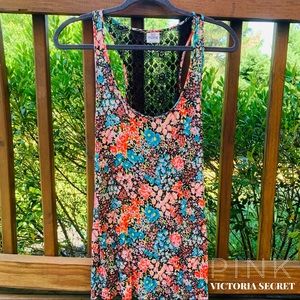 Victoria Secret PINK Lace Racer Back Tank Top